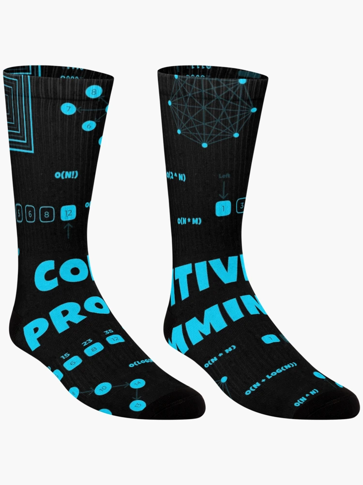 Thumbnail 3 of 5, Socks, Competitive Programming designed and sold by Mechashadow.