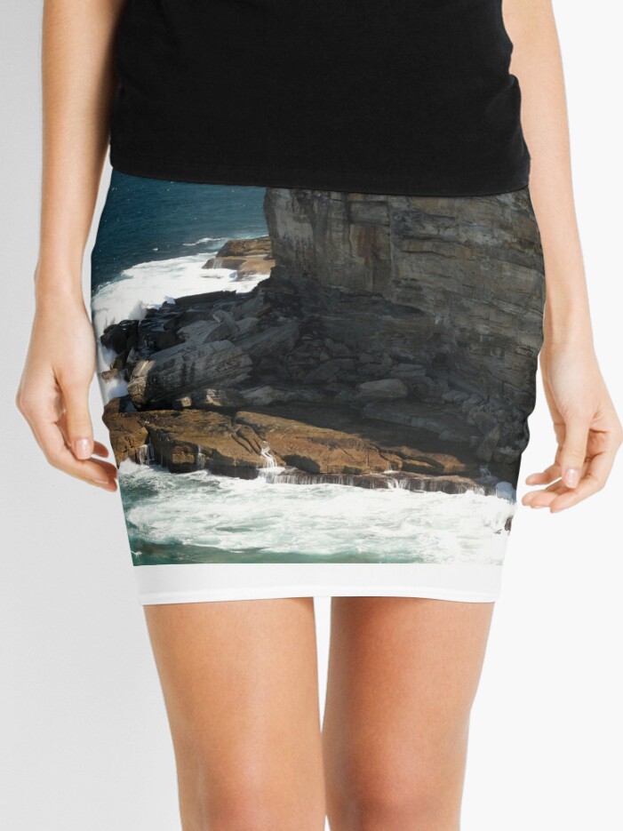 Pacific Ocean Cliff Top At Providential Point Lookout | Mini Skirt