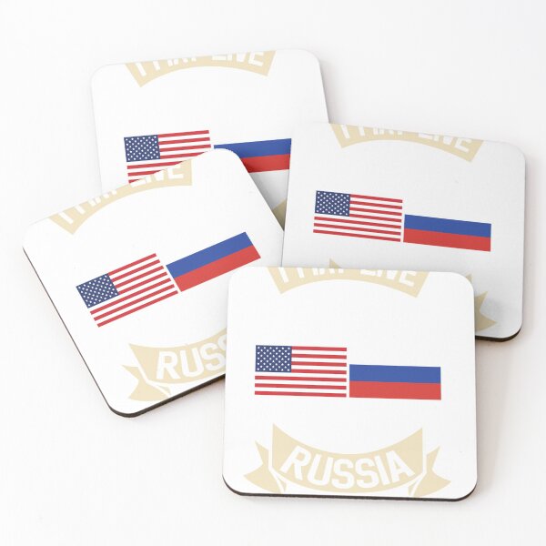Item preview, Russia American Flag USA Russian Roots designed and sold by laonieam8aman5.