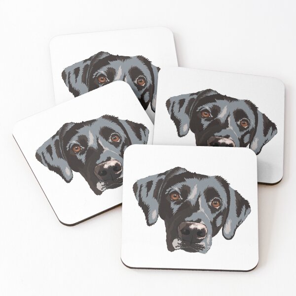 Item preview, Labrador Retriever black dog breed dog portrait designed and sold by MyArtistry.