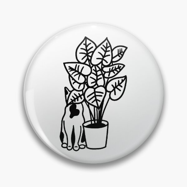 Item preview, Cat behind the pot designed and sold by Desplaced.