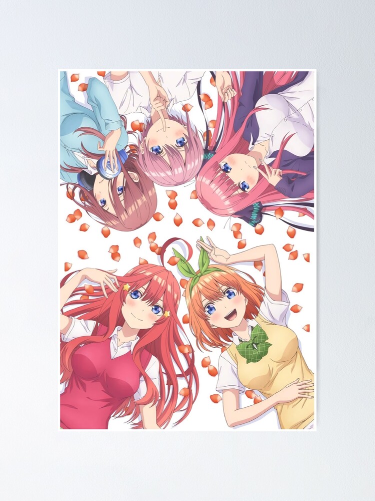 Anime girls, anime, 5-toubun no Hanayome, short hair, ribbon, Nakano  Yotsuba, HD phone wallpaper