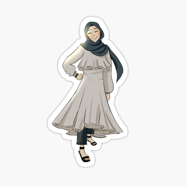 Anime Hijab Stickers for Sale