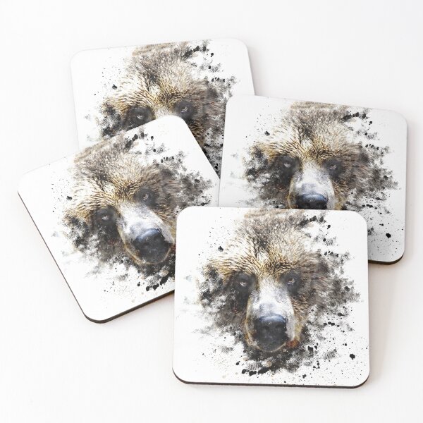 Item preview, Abstract Brown Bear designed and sold by AbstractDot.