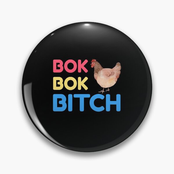 Item preview, Bok Bok Bitch -Crazy Rich Asians Design in Multi on Black- because Chickens are Bitches! designed and sold by katiekendall.