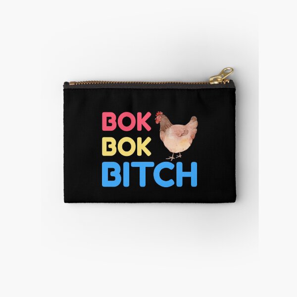 Item preview, Bok Bok Bitch -Crazy Rich Asians Design in Multi on Black- because Chickens are Bitches! designed and sold by katiekendall.