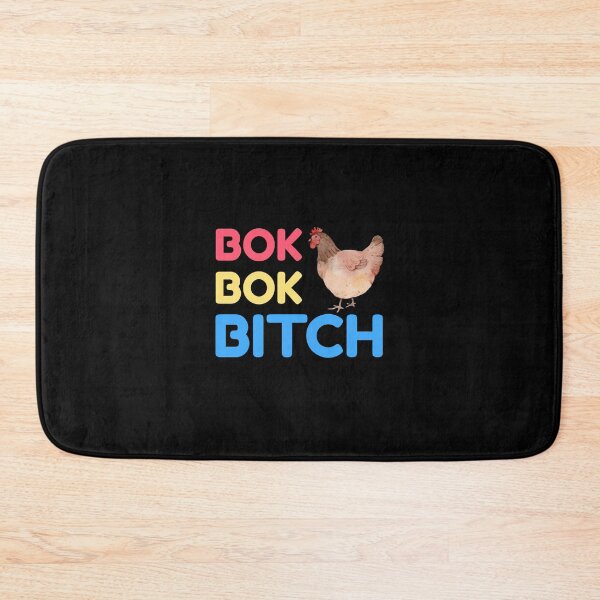 Item preview, Bok Bok Bitch -Crazy Rich Asians Design in Multi on Black- because Chickens are Bitches! designed and sold by katiekendall.