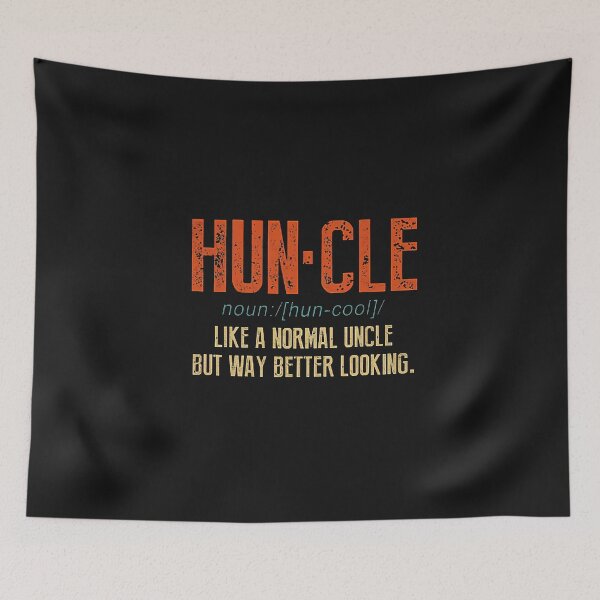 Item preview, Huncle Noun Like A Normal Uncle But Way Better Looking Vintage designed and sold by BasiaKrol.