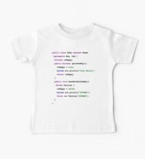 Java Code New Baby - implements Mum, Dad Baby Tee