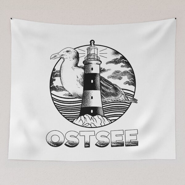 Item preview, Baltic Sea Coast Seagull North Germany Sea designed and sold by redshirtz.
