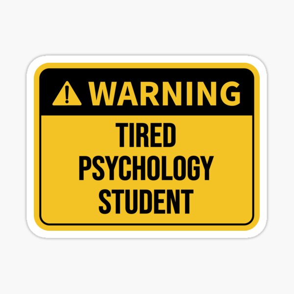 Item preview, Funny Psychology Student Gift Idea: Tired Psychology Student designed and sold by Pengo Shirt.