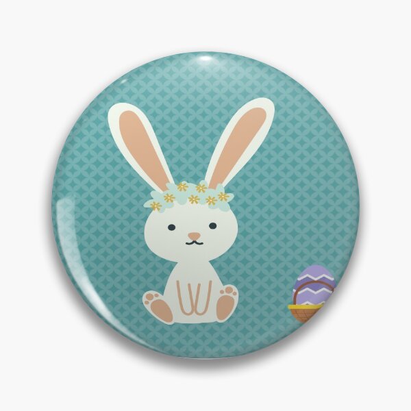 Item preview, Happy Easter - cute rabbit with Easter eggs designed and sold by Yireso Luna.