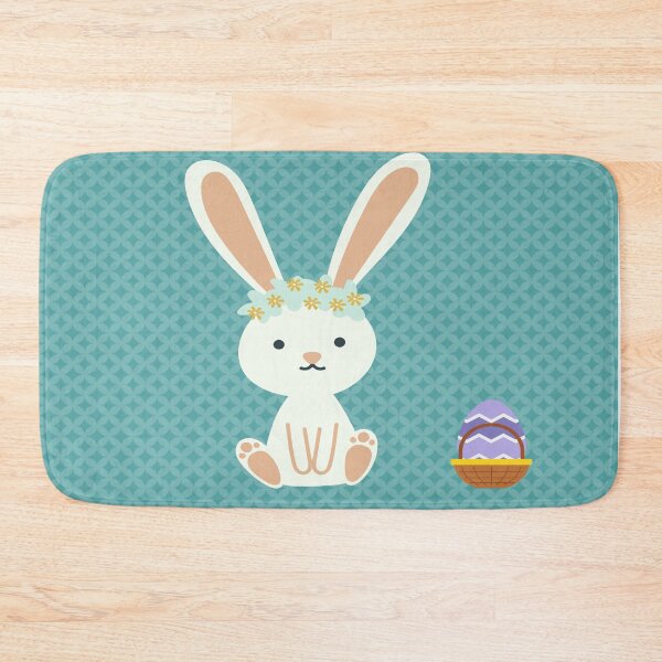 Item preview, Happy Easter - cute rabbit with Easter eggs designed and sold by Yireso Luna.