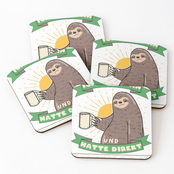 Item preview, Directly had no desire sloth coffee motif designed and sold by redshirtz.