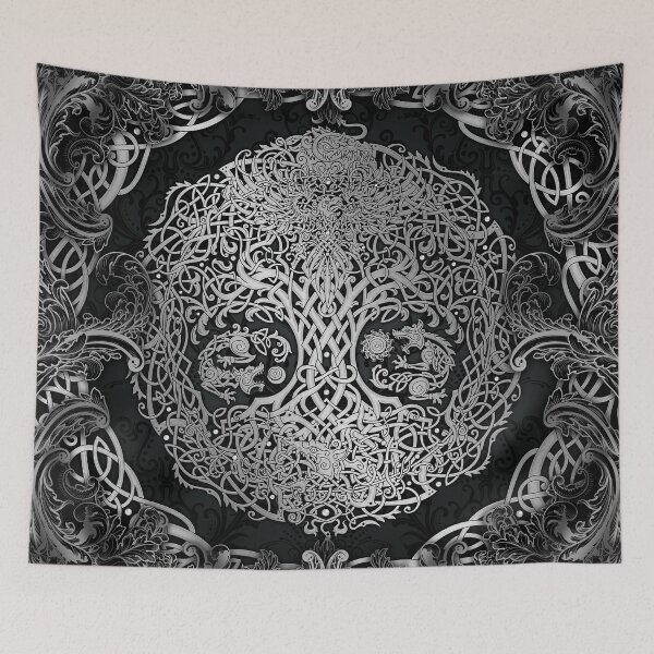 Item preview, Yggdrasil, Viking Tree of Life - Dark Silver designed and sold by Abysm Internal.