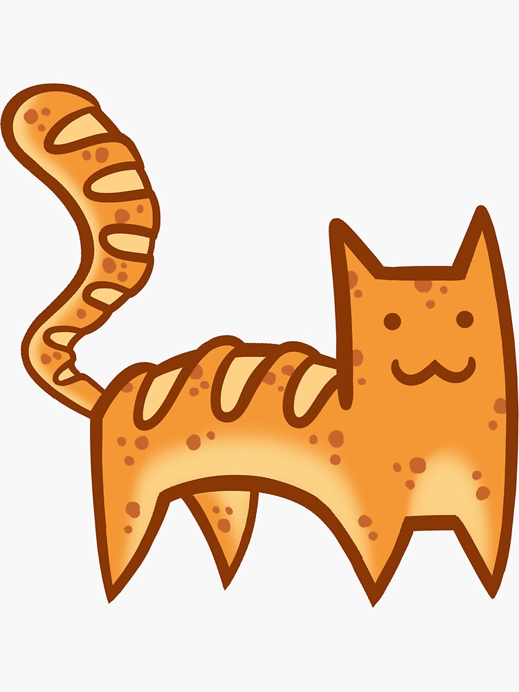 "Bread Cat 1" Sticker for Sale by Bobfleadip Redbubble