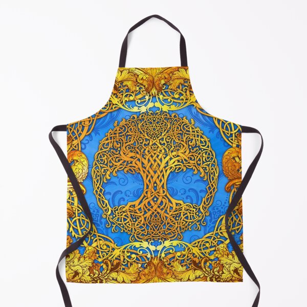 Item preview, Tree of Life - Cyan and Gold designed and sold by Abysm Internal.