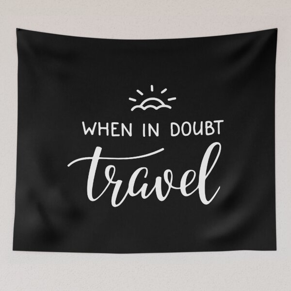 Item preview, When In doubt travel - Fun travel tees. designed and sold by PrintPress.