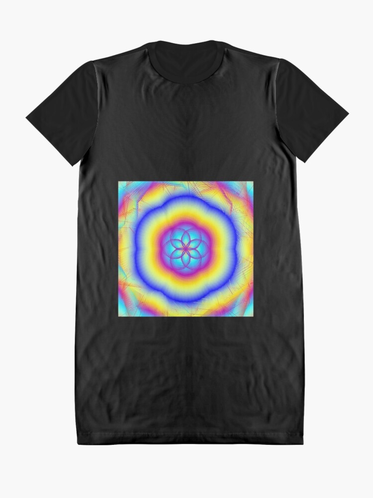 Alternate view of Sacred Gifts for Secret Rainbow Lovers Graphic T-Shirt Dress