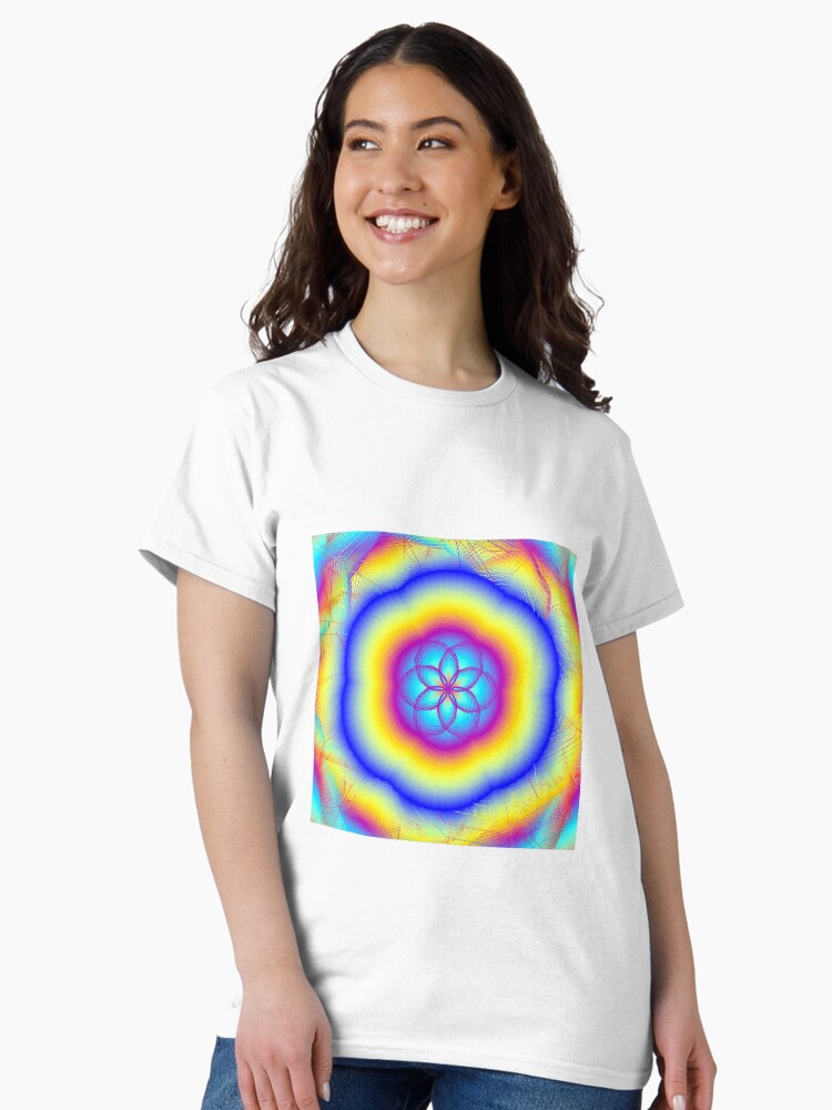 Thumbnail 2 of 7, Classic T-Shirt, Sacred Gifts for Secret Rainbow Lovers designed and sold by zedpower.