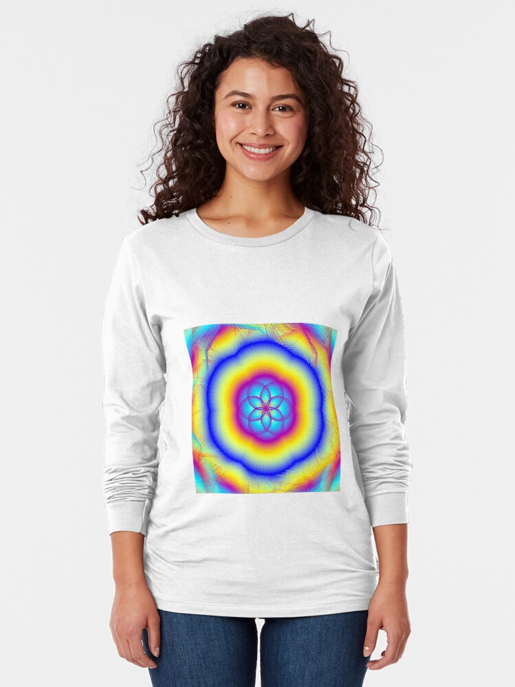 Thumbnail 2 of 5, Long Sleeve T-Shirt, Sacred Gifts for Secret Rainbow Lovers designed and sold by zedpower.