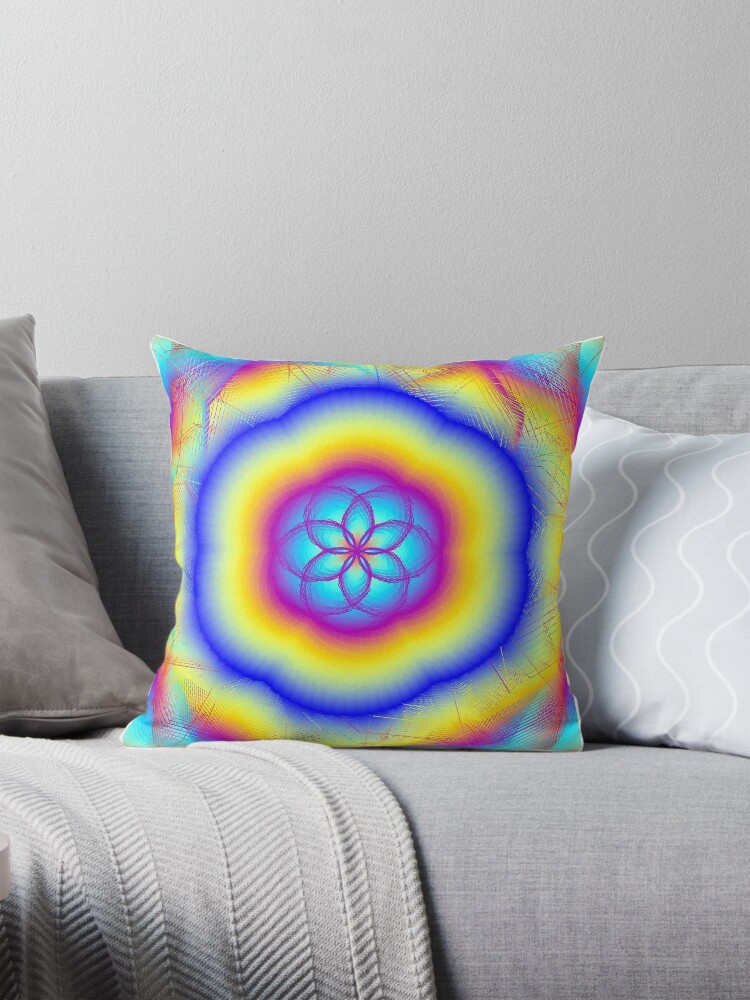 Thumbnail 1 of 4, Pillow, Sacred Gifts for Secret Rainbow Lovers designed and sold by zedpower.