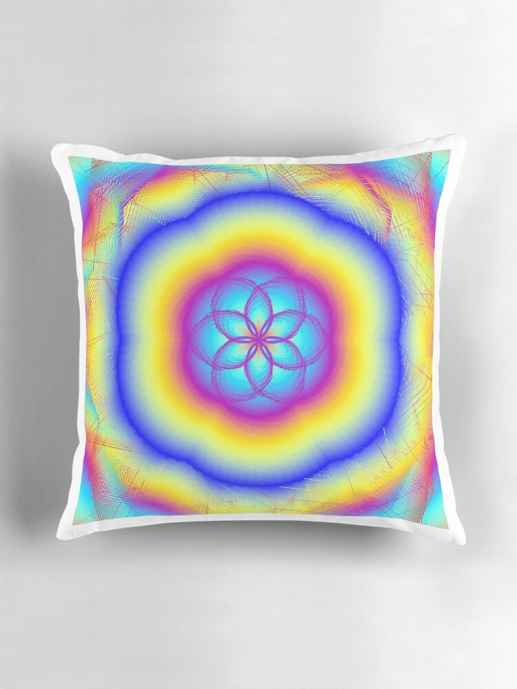 Thumbnail 3 of 4, Pillow, Sacred Gifts for Secret Rainbow Lovers designed and sold by zedpower.