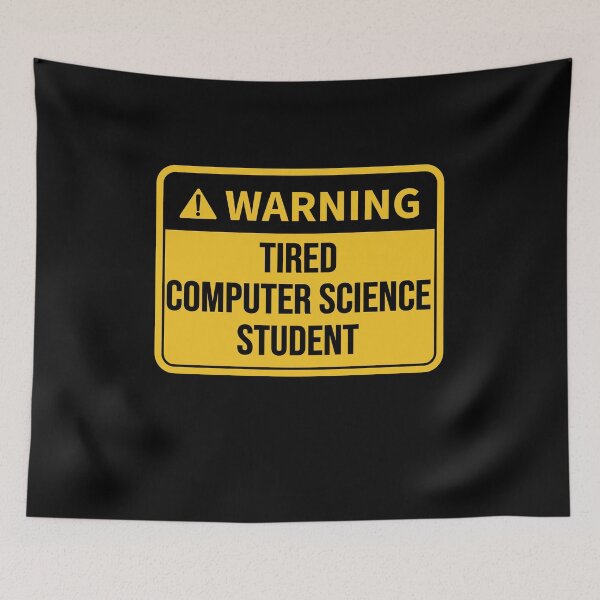 Item preview, Funny Computer Science Student Gift Idea: Tired Computer Science Student designed and sold by Pengo Shirt.