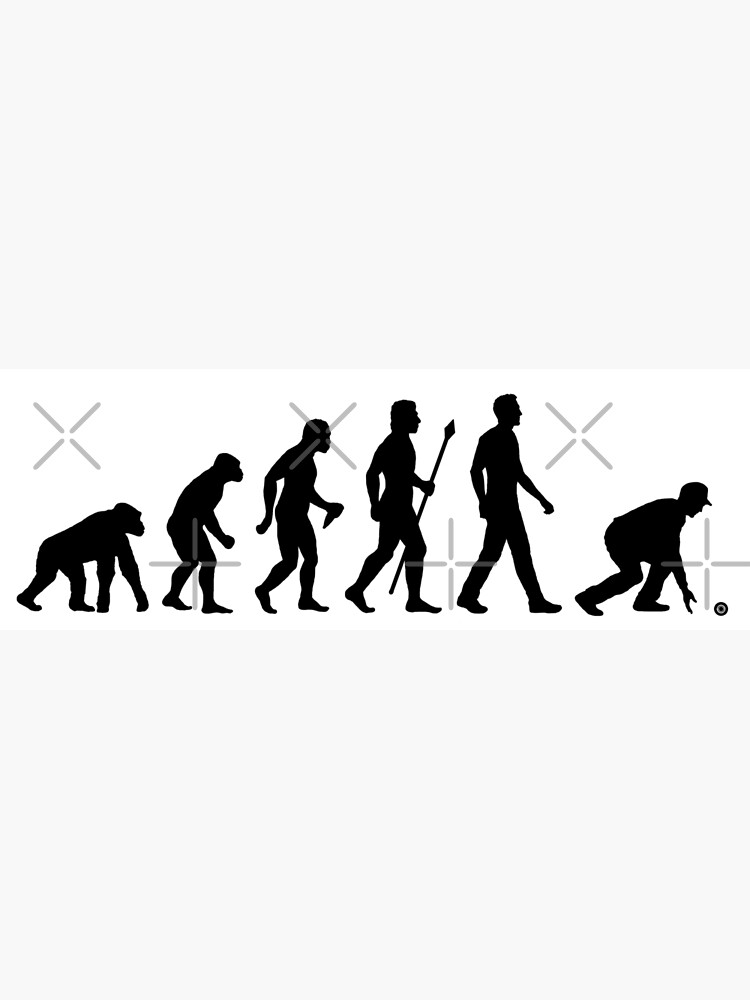 "Funny Lawn Bowls Evolution Of Man" Photographic Print by BeyondEvolved