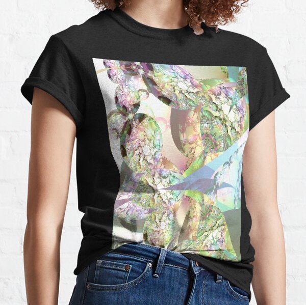 Wings of Angels - Celeste & Amethyst Crystals Classic T-Shirt