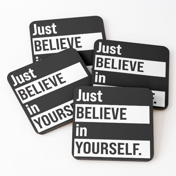 Item preview, Just believe in yourself - motivational/ positive affirmation designed and sold by DesignGardenia.