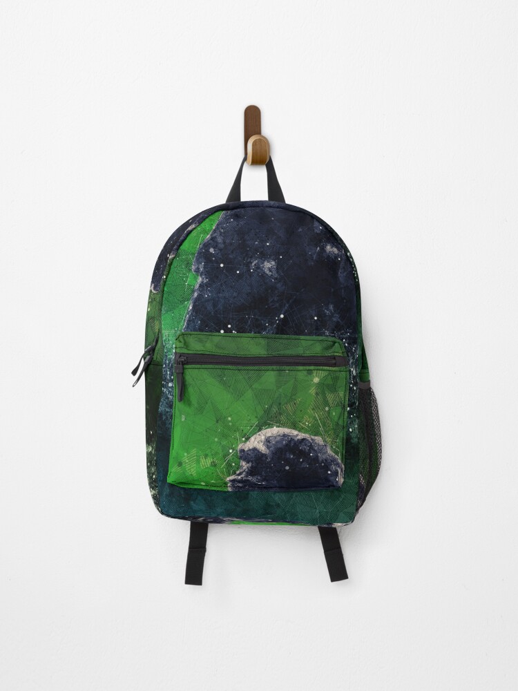 Thumbnail 1 of 3, Backpack, Two Monkeys designed and sold by AbstractDot.