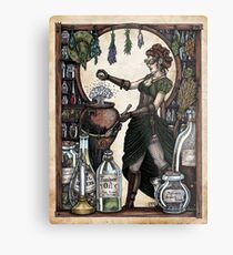Ezlynn the Industrial Witch by Bobbie Berendson W Metal Print