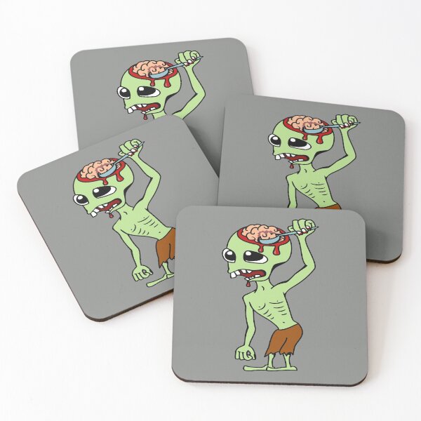 Item preview, Zombie eating own brain with spoon. designed and sold by BOLD-Australia.