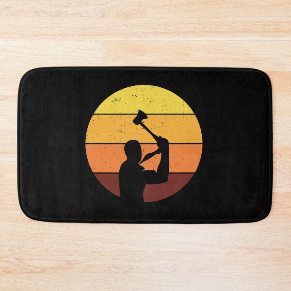 Item preview, Vintage Retro Axe Throwing Thrower Hatchet Sunset designed and sold by CuteDesigns1.