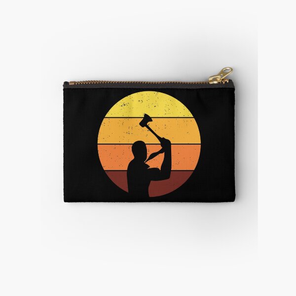 Item preview, Vintage Retro Axe Throwing Thrower Hatchet Sunset designed and sold by CuteDesigns1.