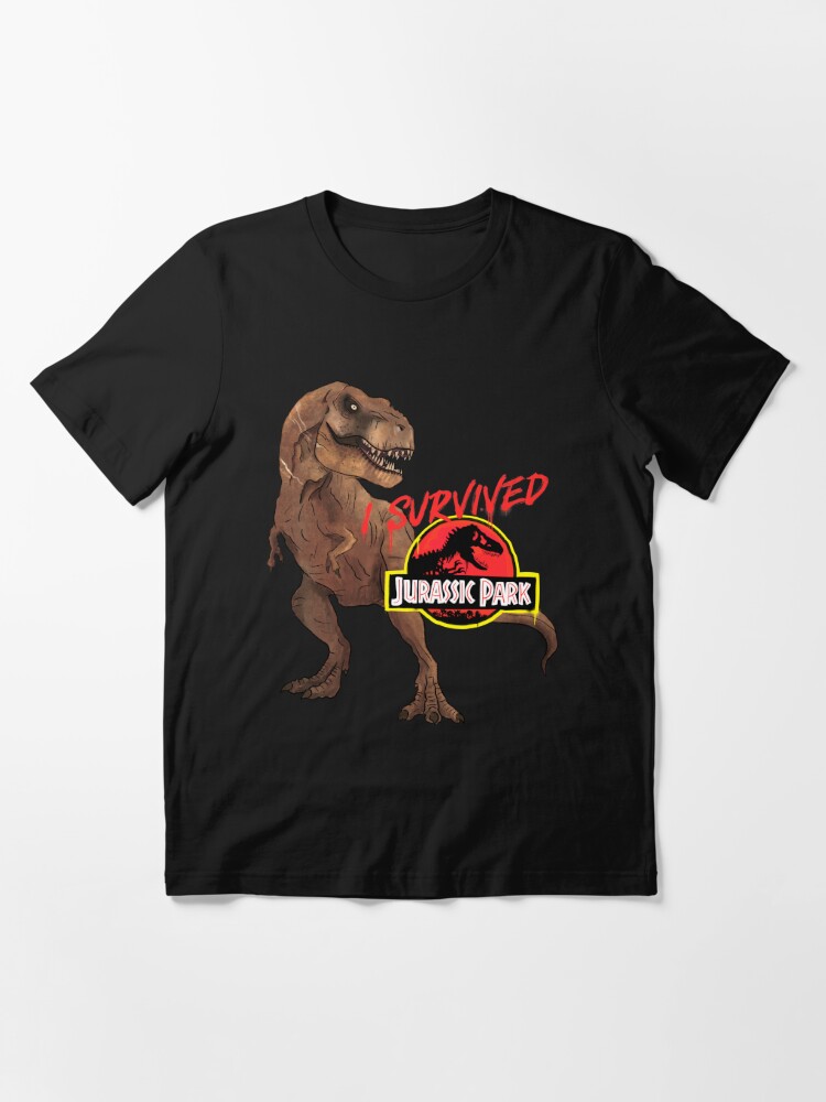 I Survived Isla Nublar II T-shirt Femmes Jurassic Fun Dinosaur T Rex Park 