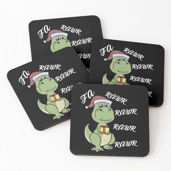 Item preview, Dinosaur Christmas Gift Fa Rawr Rawr Rawr - Tyrannosaurus Rex designed and sold by iHeartDinosaurs.