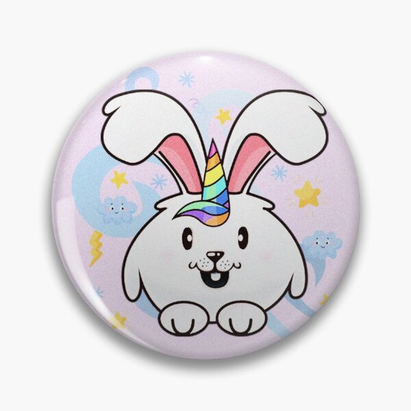 Item preview, Bunnycorn, Bunny Unicorn with cute clouds and stars pink designed and sold by Space Art.