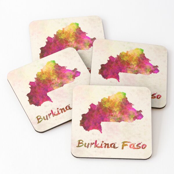Item preview, Burkina Faso in watercolor designed and sold by paulrommer.