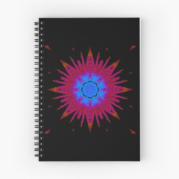 Item preview, Abstract Star Flower Kaleidoscope Dark Red and Blue designed and sold by AraljanFusion.