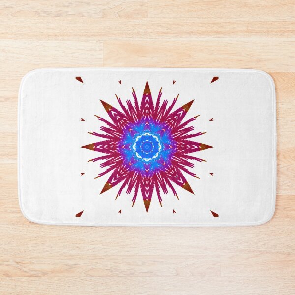 Item preview, Abstract Star Flower Kaleidoscope Dark Red and Blue designed and sold by AraljanFusion.