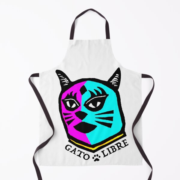 Item preview, Gato Libre - color - Linocut Print with colored pencil designed and sold by PixelPalmer.