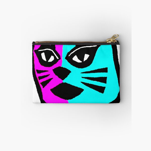 Item preview, Gato Libre - color - Linocut Print with colored pencil designed and sold by PixelPalmer.