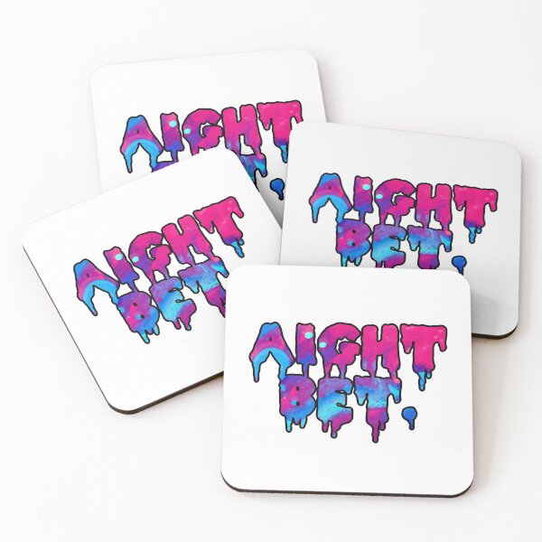 Item preview, Aight bet blue and pink black outline designed and sold by Captain-Jackson.