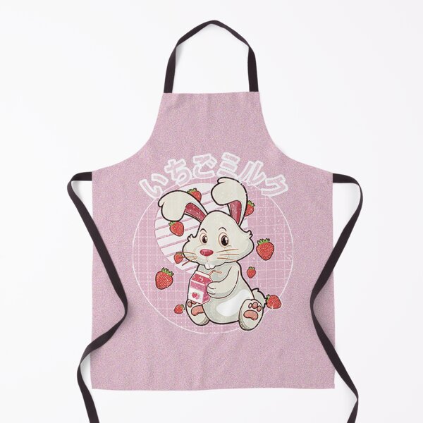 Item preview, Strawberry bunny 90s Japanese Kawaii Strawberry Milk designed and sold by Space Art.