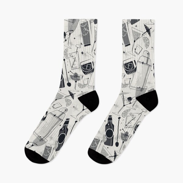 Item preview, Retro cocktail party - monochrome designed and sold by appleyards.