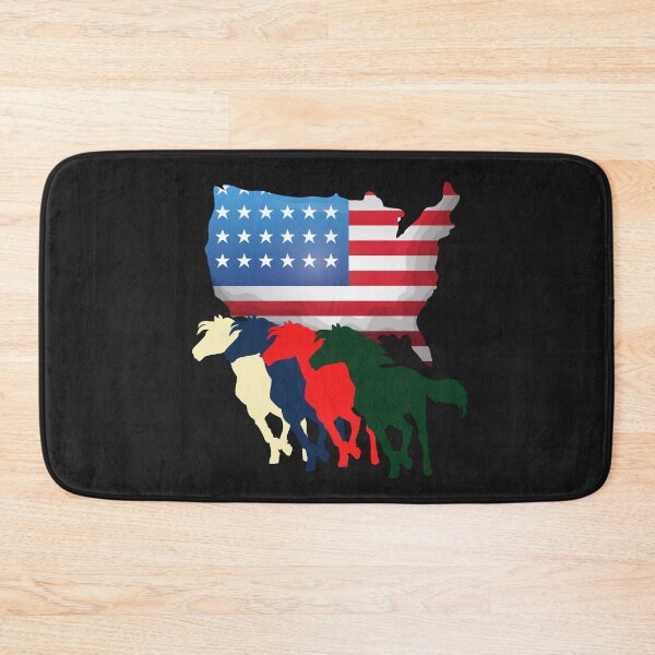 Item preview, FOUR HORSES, FOUR HORSES OF THE APOCALYPSE, AMERICAN MAP designed and sold by R B Chrystal.