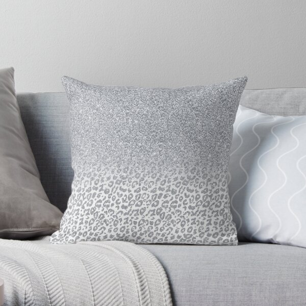 Grey leopard print pillows hot sale