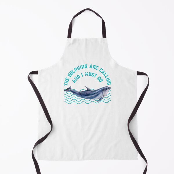 Item preview, The Dolphins Are Calling and I Must Go Dolphin Lovers Gift designed and sold by Nathalie Aynié.